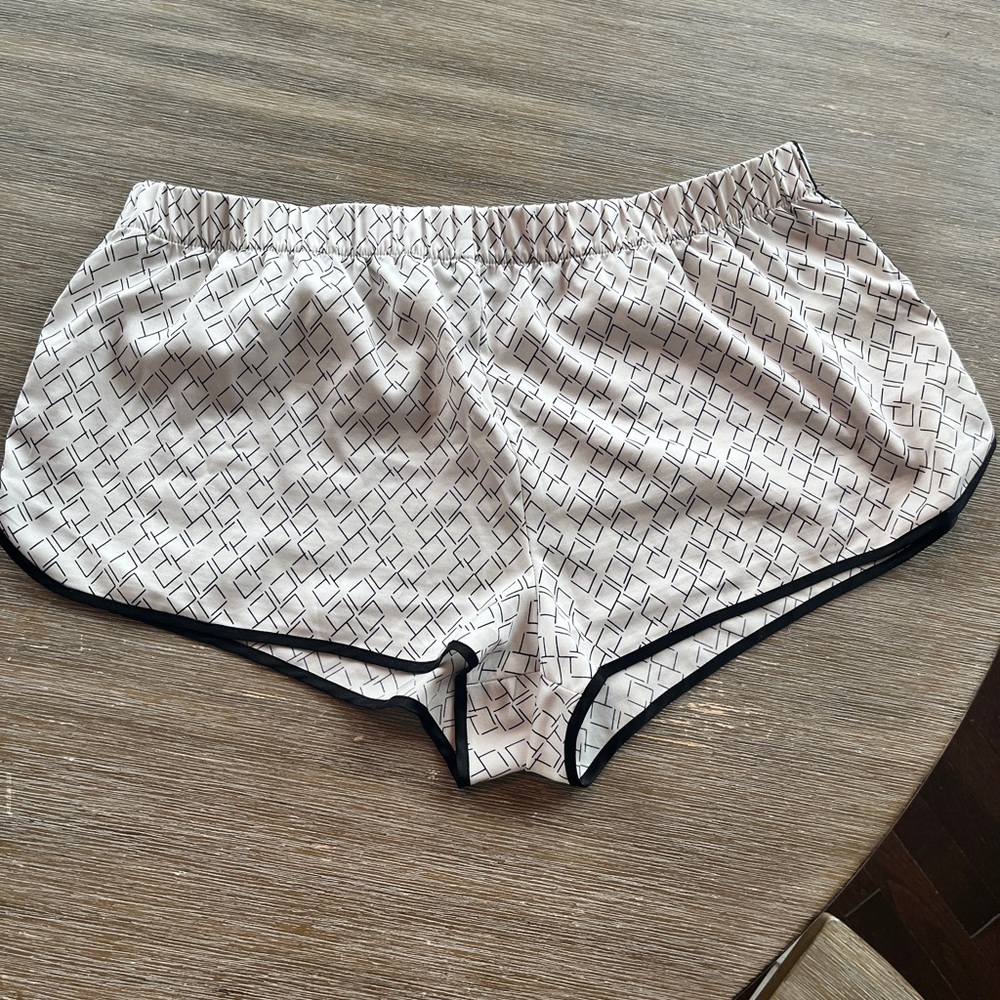 Victoria's Secret Black and White Pajama Shorts
